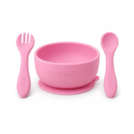Non-slip silicone baby feeding set