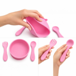 Non-slip silicone baby feeding set - Image 3