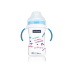 Extra Wide Neck Feeding Bottle With Handle 240ml - Image 2
