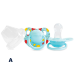 Round Nipple Silicone Pacifier 0+ - Image 2