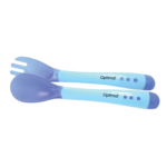 Flexible Silicone Spoon & Fork (4m+) - Image 2