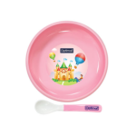 Non-Slip Feeding plate With Silicone Tip Spoon (4m+) - Image 2