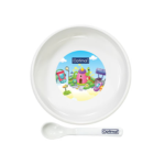 Non-Slip Feeding plate With Silicone Tip Spoon (4m+) - Image 3