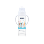 Narrow Neck Orthodontic Feeding Bottle With Handle 240ml - Image 3