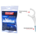 2 In 1 Floss Pick With Interdental Brush